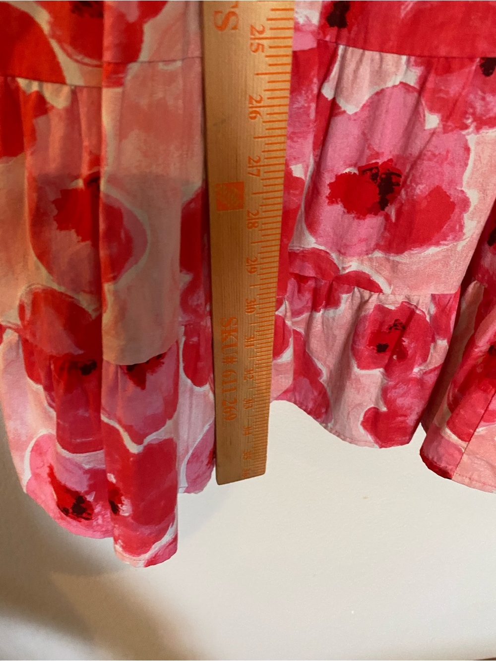 BiBi Pink & Red Floral Button-Up mini dress - Picture 8 of 9